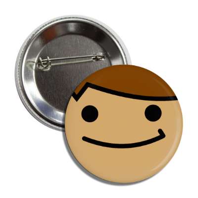 smiley cartoon satisfied button