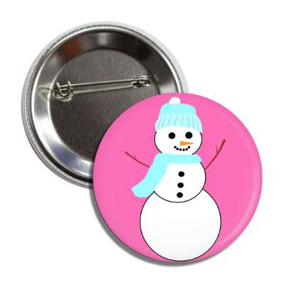 snowman pink button