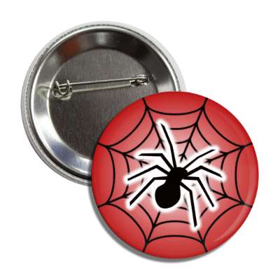 spider web silhouette red button