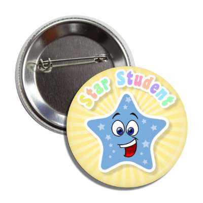 star student smile face button