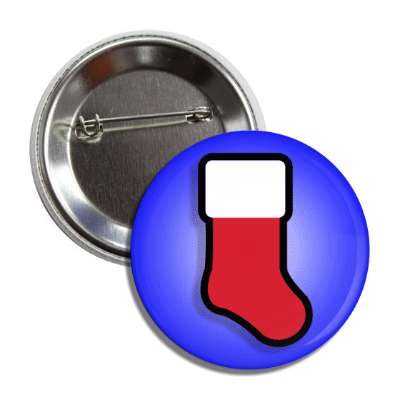 stocking blue button