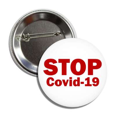 stop covid 19 button