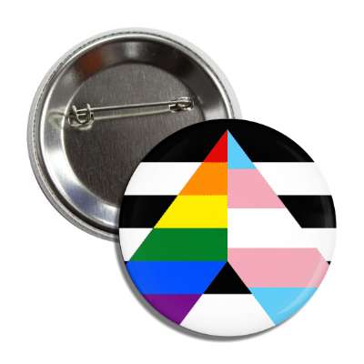 straight trans ally flag colors button