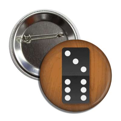 top three bottom six domino piece button