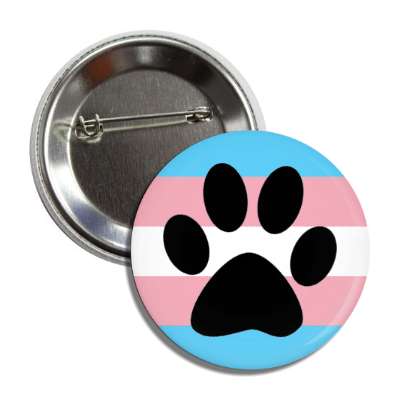trans dog paw pets transgender pride flag button