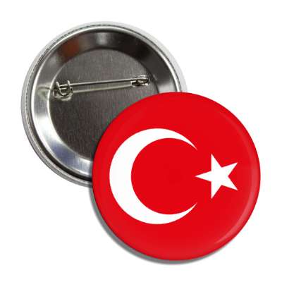 turkey turkish flag country button