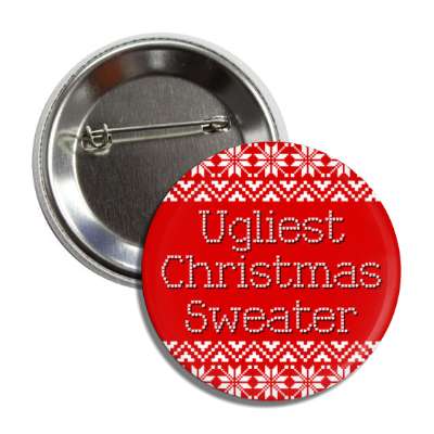 ugliest christmas sweater button