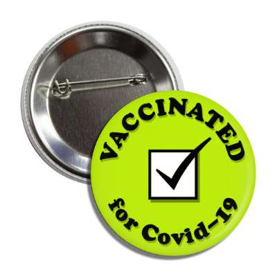 vaccinated for covid 19 checkbox green hospital button