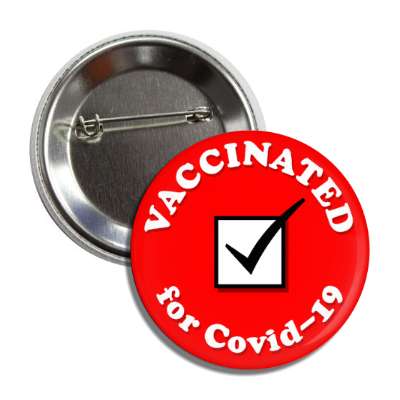 vaccinated for covid 19 checkbox red button
