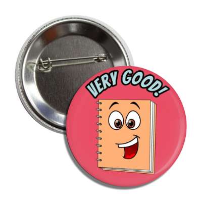 very good smiley notebook button