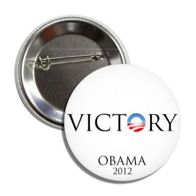 victory obama 2012 button
