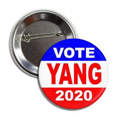 vote andrew yang president 2020 button