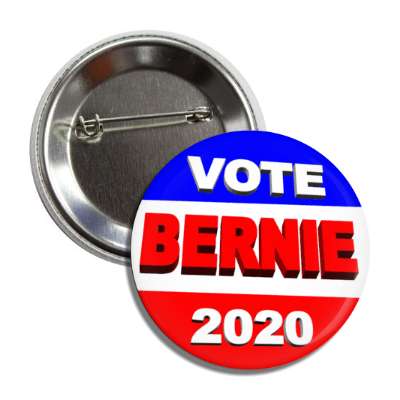 vote bernie president 2020 3d button