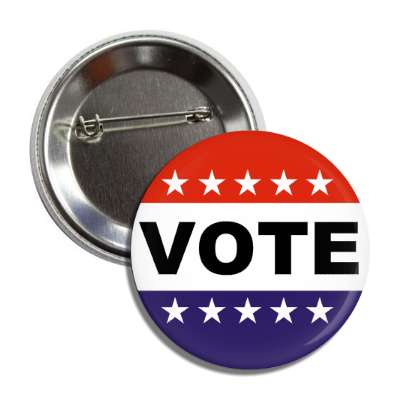 vote classic political button