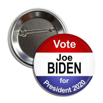 vote for joe biden classic red white blue button