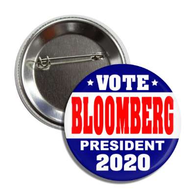 vote michael bloomberg president 2020 dark blue top bottom white middle but