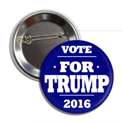 vote trump 2016 dark blue button