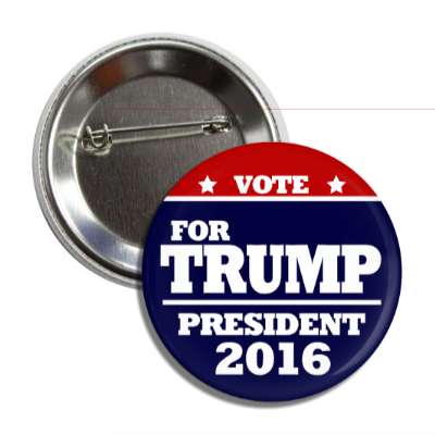 vote trump 2016 top red dark blue button