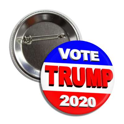 vote trump 2020 3d button