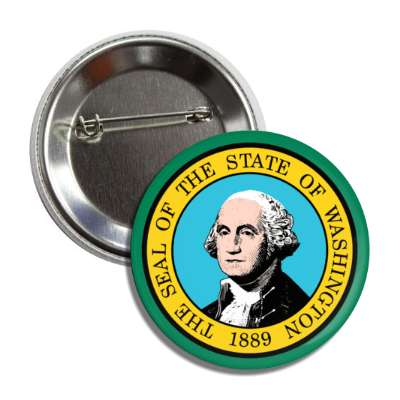 washington state flag usa button