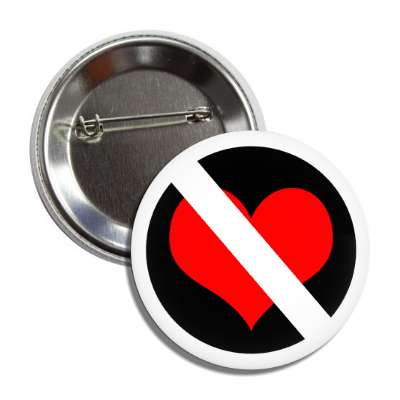 white anti heart button