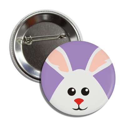 white bunny purple button