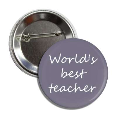 worlds best teacher button