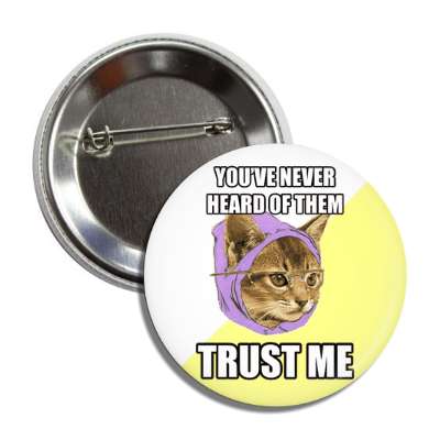youve never heard of them trust me hipster kitty button