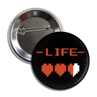 zelda life status hearts nintendo button