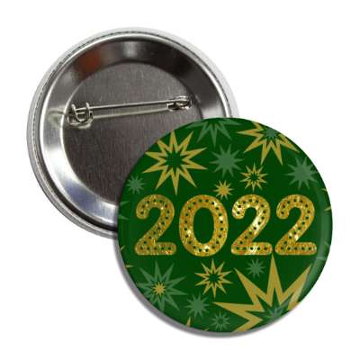 2022 new years bursts green button