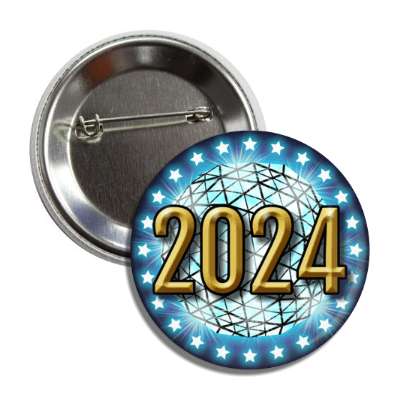 2024 times square new york city ball drop blue button