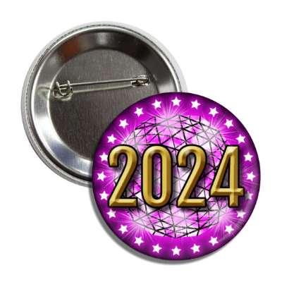 2024 times square new york city ball drop purple button