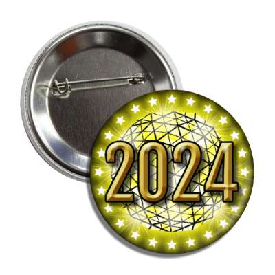 2024 times square new york city ball drop yellow button