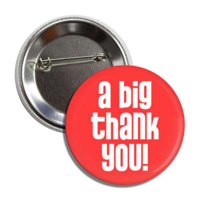 a big thank you stylish modern red button