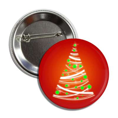 abstract lines christmas tree bulb ornaments red button