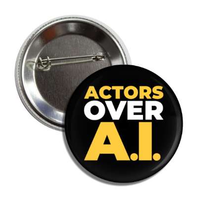 actors over ai artificial intelligence hollywood strike button