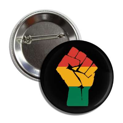 african colors raised fist button