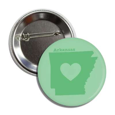 arkansas state heart silhouette button