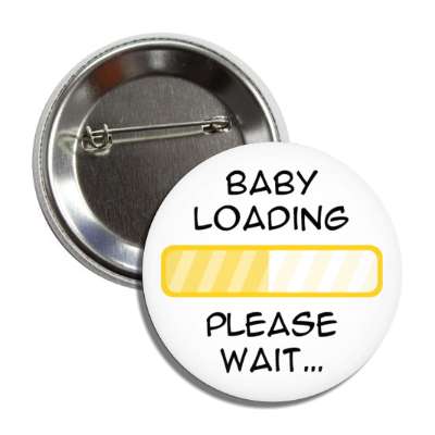 baby loading please wait progress bar yellow orange button