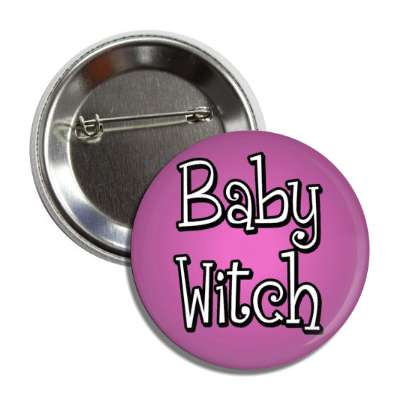 baby witch magical button