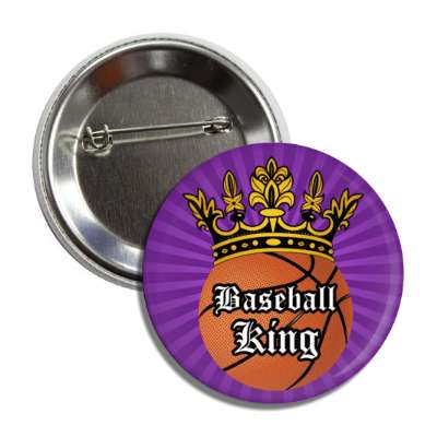 basketball king crown button