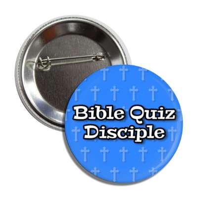 bible quiz disciple jesus cross blue button