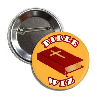 bible wiz holy bible quiz cross orange button