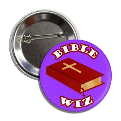 bible wiz holy bible quiz cross purple button
