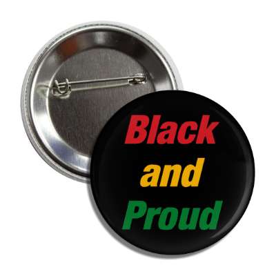 black and proud history month button
