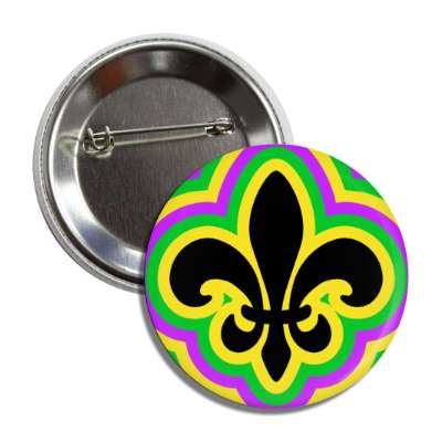 black fleur de lis color vibes button