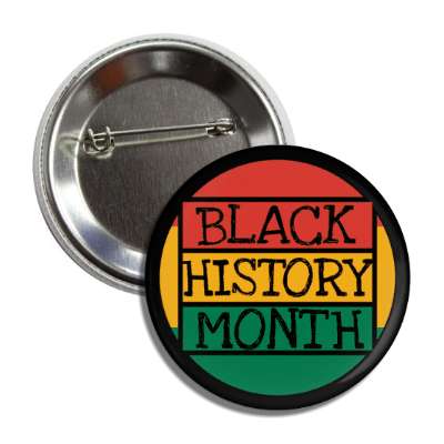 black history month cute sketch circle square button