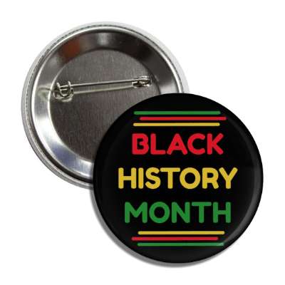 black history month smooth african colors black button