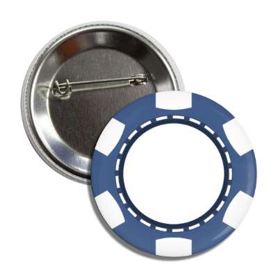 blank poker chip blue button