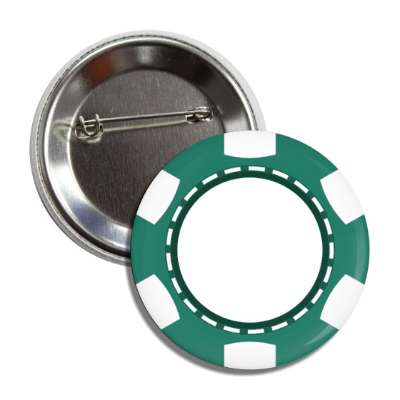 blank poker chip green button